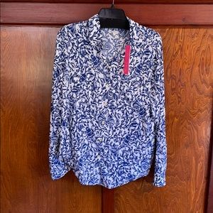 NWT Lilly Pulitzer Sea View Button Down Size L